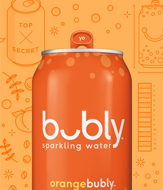llustration of can of bubly